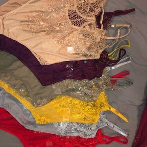 Curated lace bodysuits